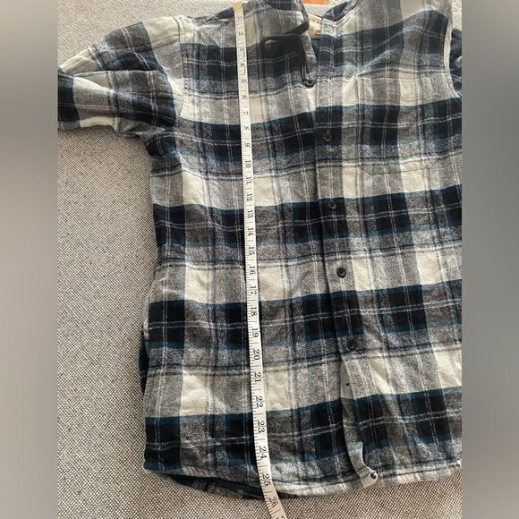 Red Head Brand Size S Quilted Flannel Lined Hooded Flannel Jacket Pockets - Picture 6 of 6